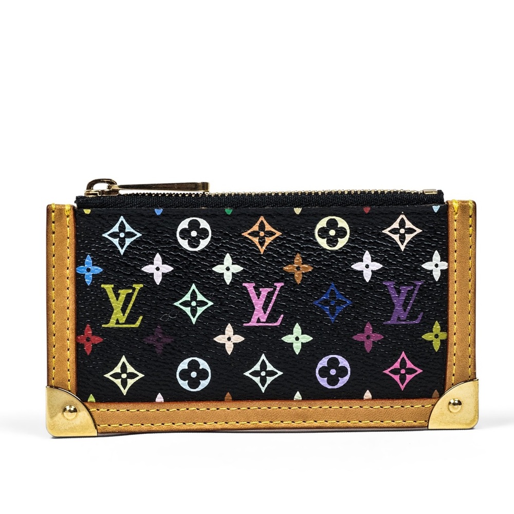 Louis Vuitton X Takashi Murakami Black Monogram Coin Pouch